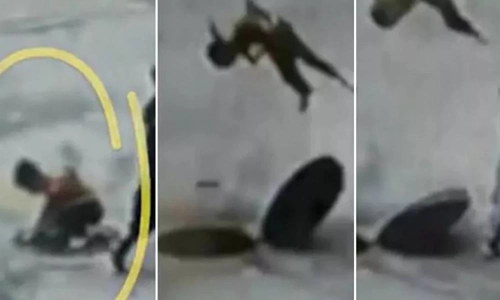 Παιδί ρίχνει δυναμιτάκι σε υπόνομο και ακολουθεί "τρελή" έκρηξη